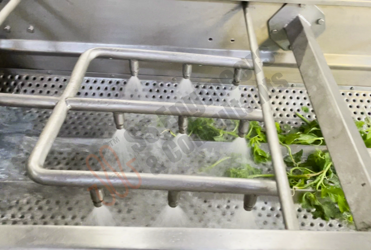 Leafy Green Vegetable Washing Line